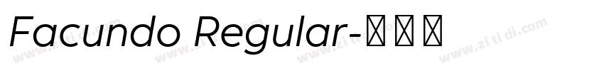 Facundo Regular字体转换 Facundo Regular字体转换